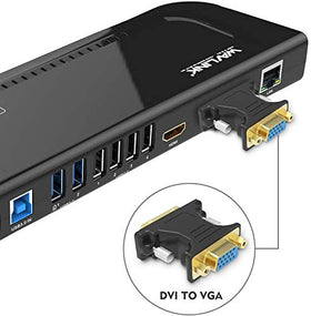 WAVLINK docking station LED indicator shows active connections