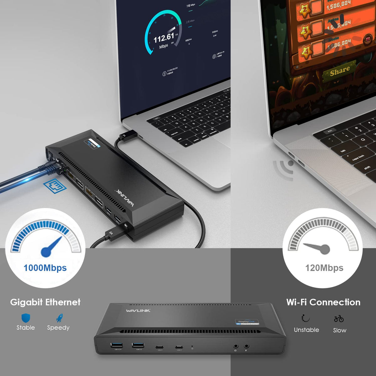 WAVLINK docking station is Mac compatible for M1–M5 devices.