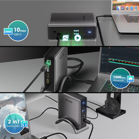 WAVLINK plug‑and‑play setup on a Windows PC