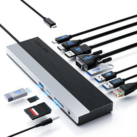 WAVLINK front view showing ports and compact design for versatile connectivity