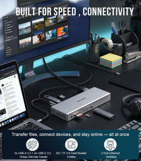 WAVLINK Pro Dock delivers 100W laptop charging and 30W for peripherals