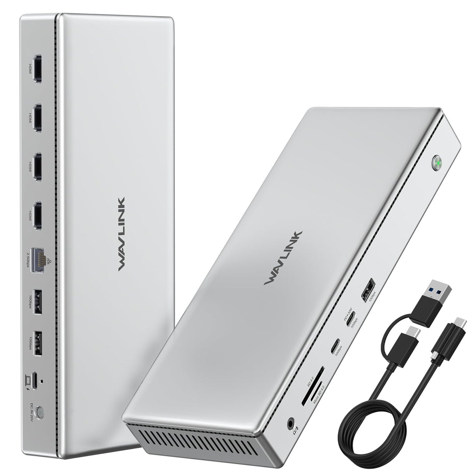 WAVLINK Pro Dock with quad-4K HDMI ports for multi-monitor setups