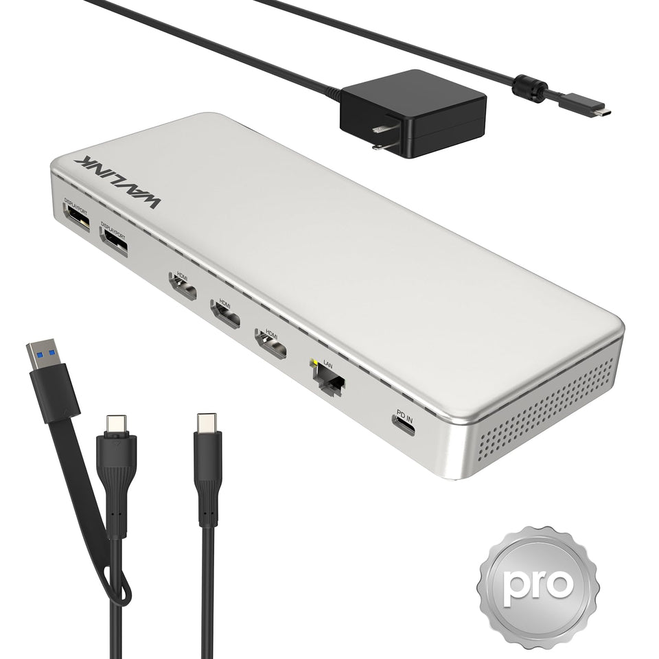 WAVLINK SM770 triple HDMI setup for expansive multitasking and crisp visuals.