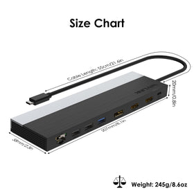 WAVLINK USB-C docking station plug-and-play with Windows and Mac laptops