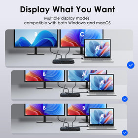 WAVLINK USB ports enable fast peripheral connections and quick data transfers.