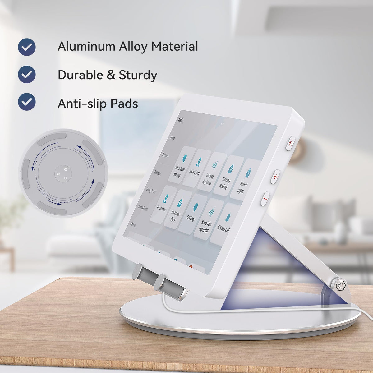 WAWXH1314 easy-install Echo Hub stand with two screws for fast setup