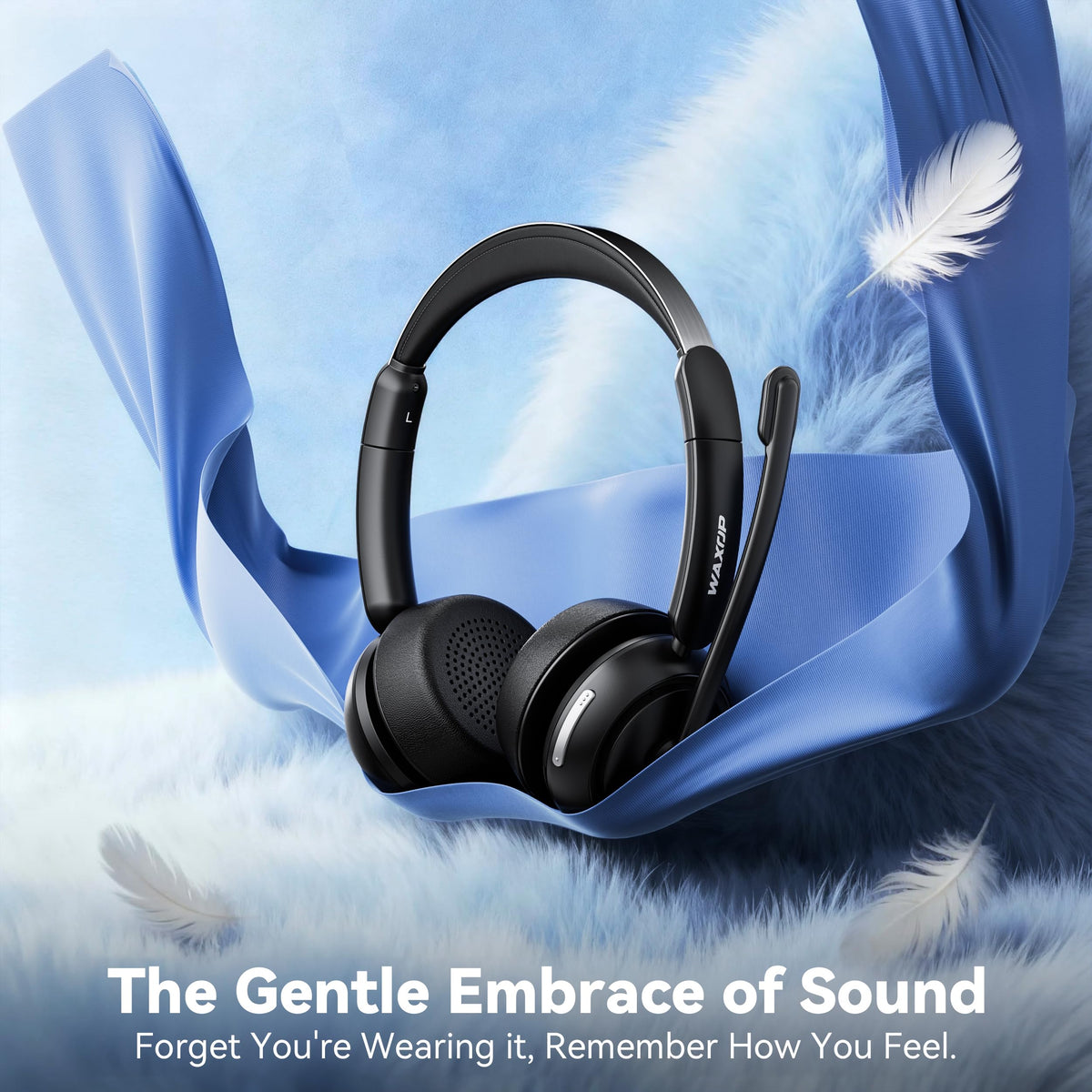 Waxop 270° rotatable mic supports left or right use.