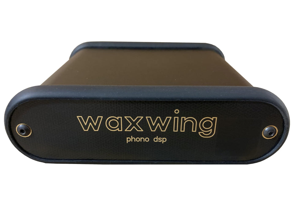 Waxwing Phono DSP Preamp with MAGIC reduces pops for clearer vinyl playback.