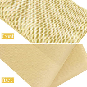 WAYBER yellow mesh close-up highlights acoustically transparent design