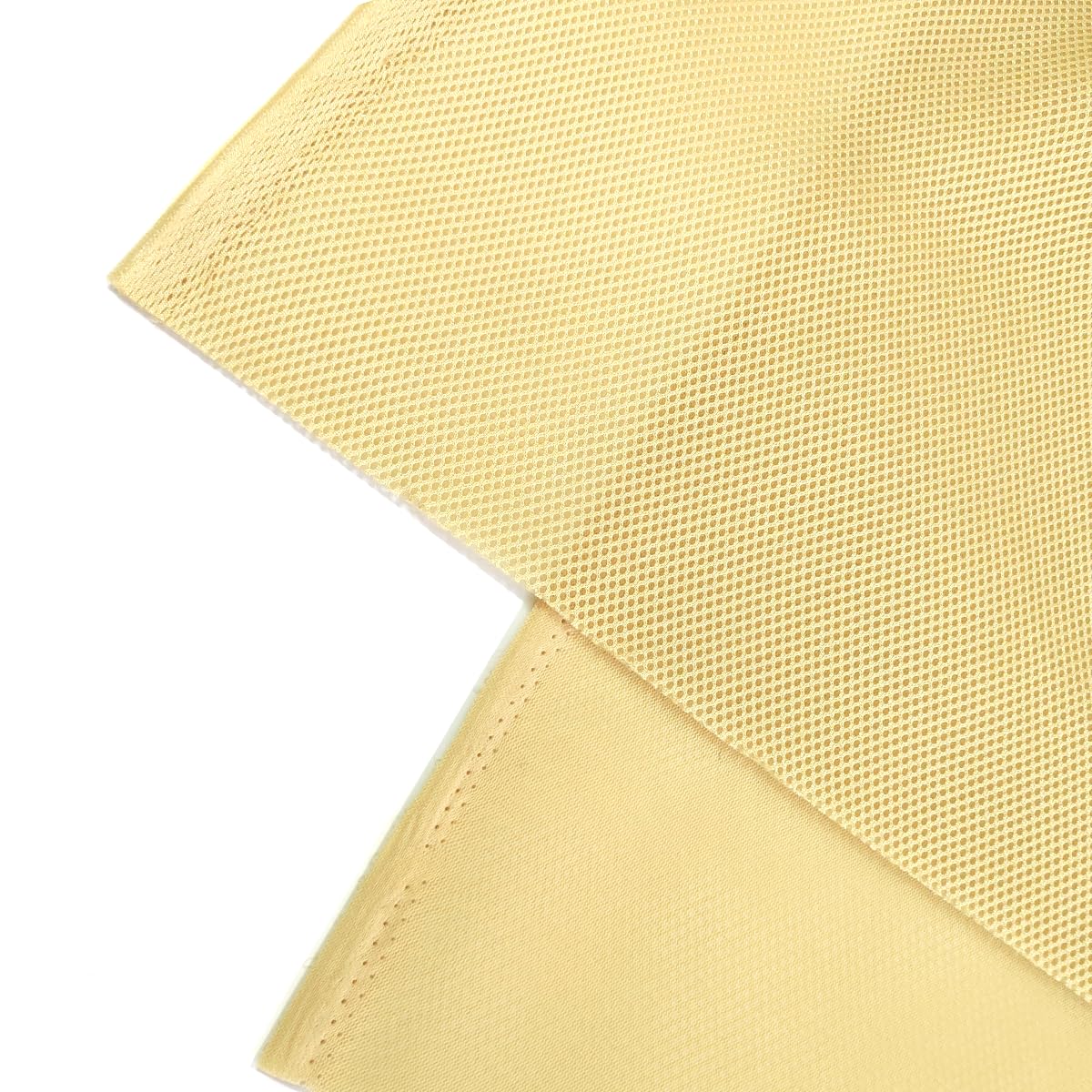WAYBER yellow speaker grill fabric on cabinet-ready look
