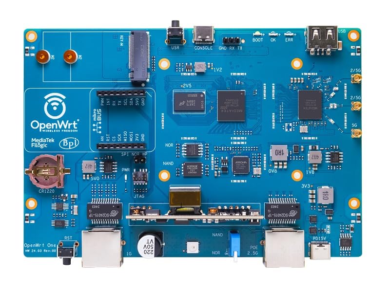 WayPonDEV Banana Pi WiFi 6 OpenWrt board mt7981b-soc enables efficient processing for IoT tasks