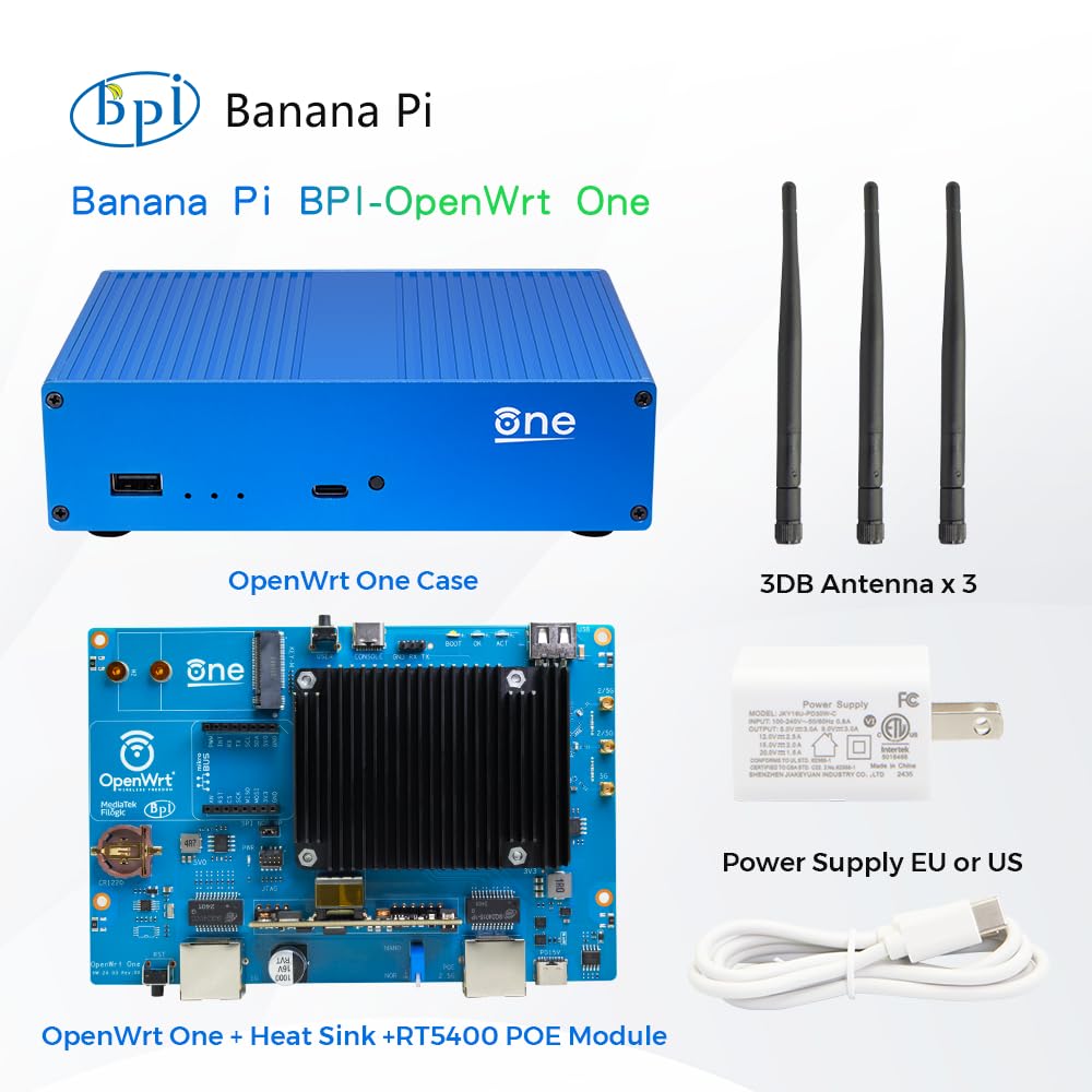 WayPonDEV Banana Pi WiFi 6 OpenWrt board WAN 2.5GbE port enables fast uplink testing