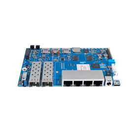 WayPonDEV BPI-R4 rich peripheral interfaces including USB3.2 and M.2 connectors