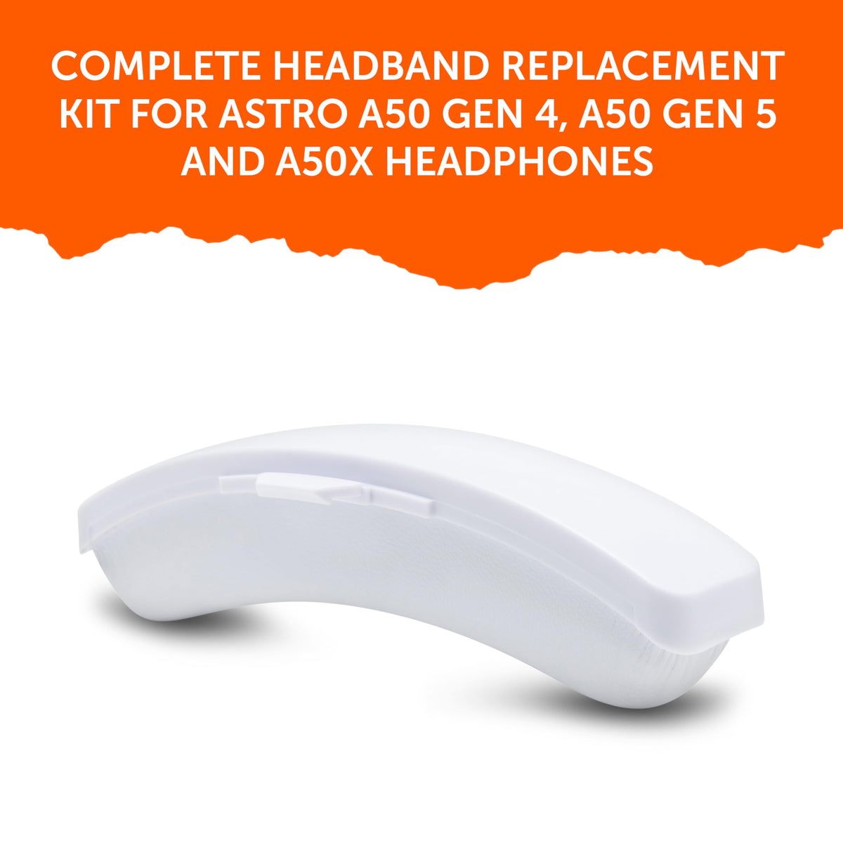 WC headband held in hand to show size and fit improvement
