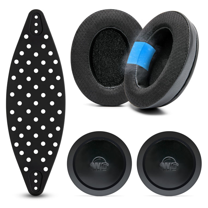 WC gel earpads front packaging showing kit contents and quick fit benefits