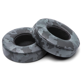 WC back of earpad stitching detail showing reinforced seams for longer-lasting durability