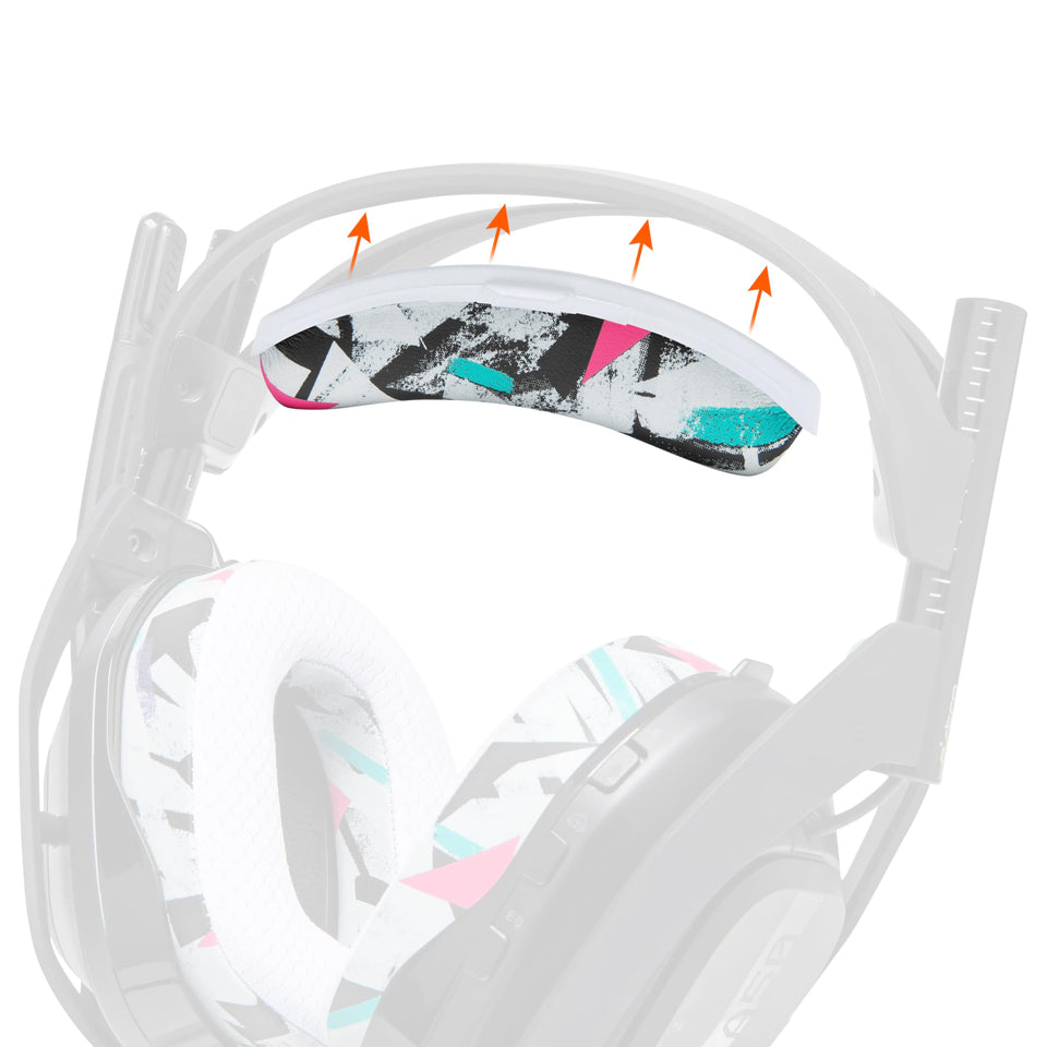 WC BandZ A50 90s White headband assembly for Astro A50