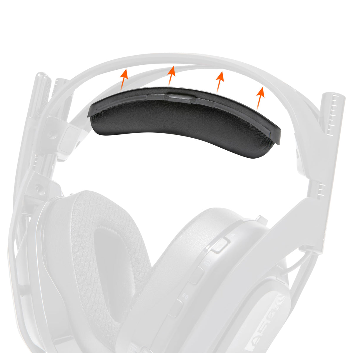 WC BandZ A50 gen4 closeup highlights precise fit for extended gaming comfort.