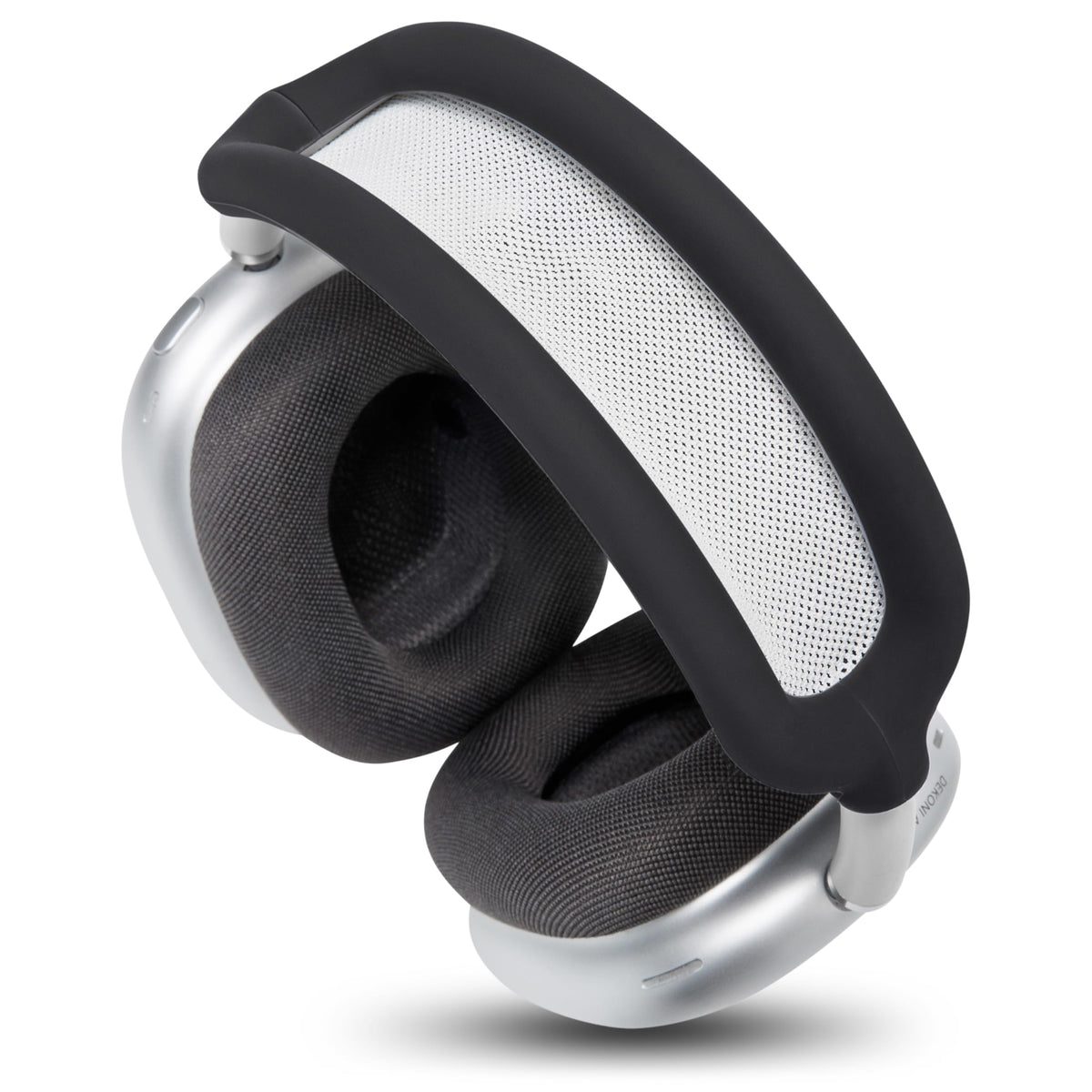Black WC BandZ Max adds soft, comfortable texture to AirPods Max.