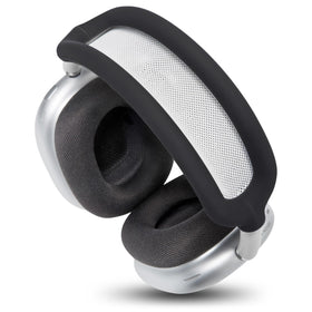 Black WC BandZ Max adds soft, comfortable texture to AirPods Max.