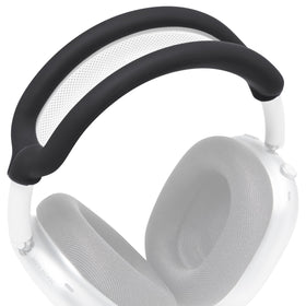 WC BandZ Max silicone headband cover closeup in black, durable protection.
