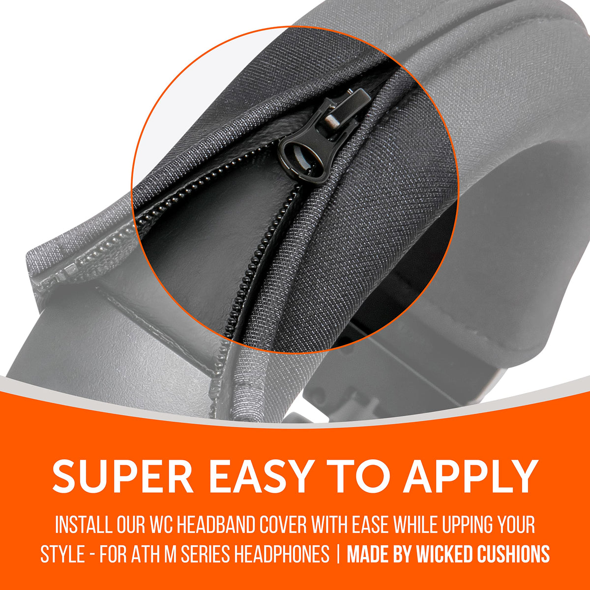 WC BandZ V2 headband cover enables flake-free listening during sessions