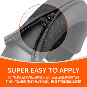 WC BandZ V2 headband cover enables flake-free listening during sessions