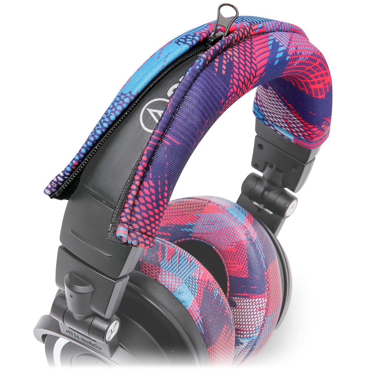 WC BandZ V2 front view headband cover protects ATH M-series headphones