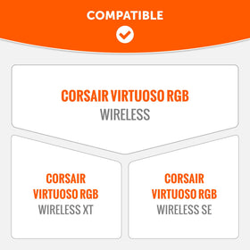 WC BandZ Virtuoso V2 cover fit detail demonstrates precise sizing for Virtuoso headsets