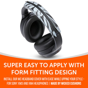 Head-on wear view demonstrates comfortable, precise fit for XM3/XM4
