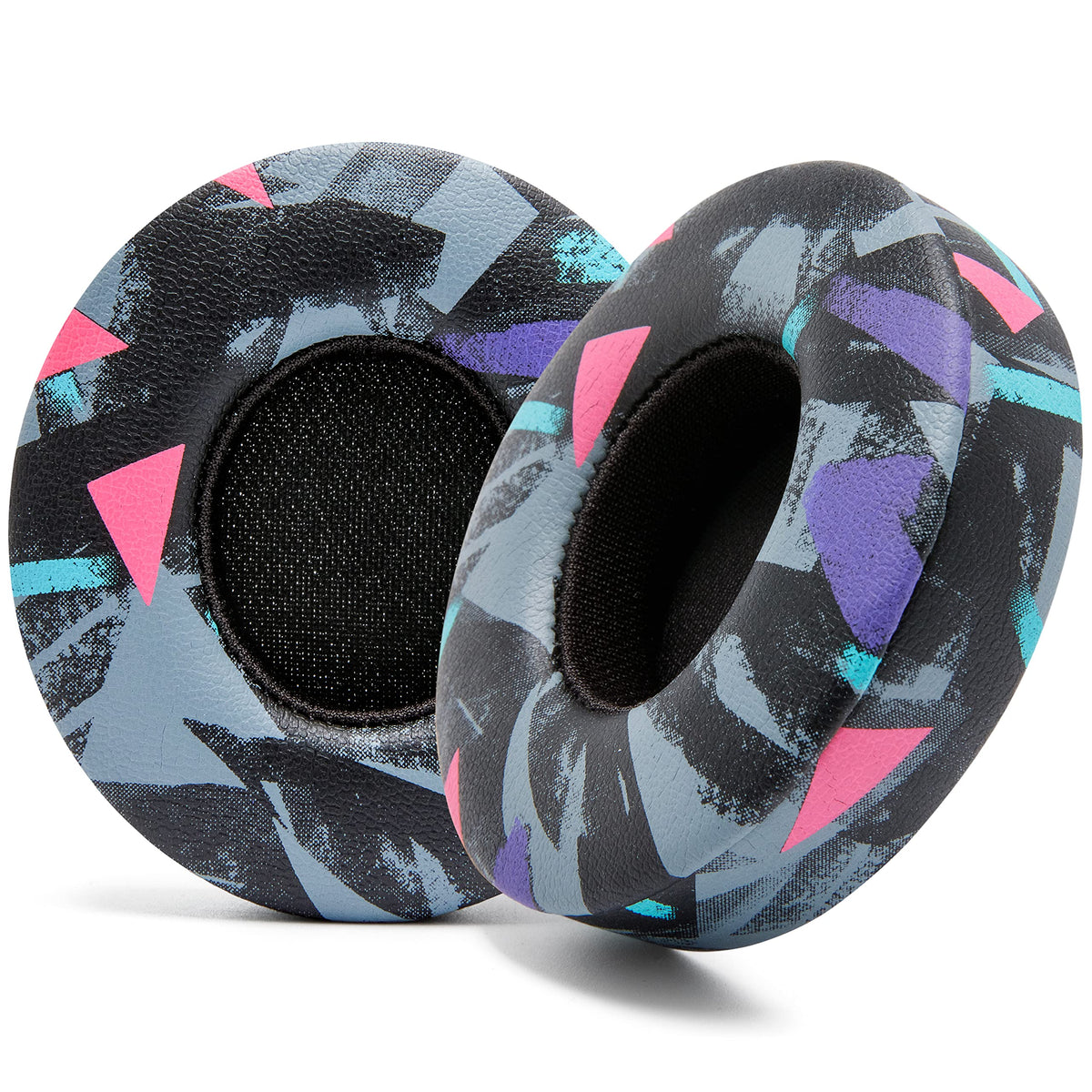 WC replacement earpads front view showing fit and upgraded comfort