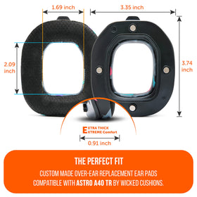 WC earpad side profile comparing thickness for better pressure relief and seal