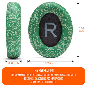 WC side profile showing added thickness for improved cushioning and fit