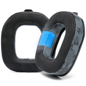 WC FreeZe A50 front view showing black camo earpads and improved comfort