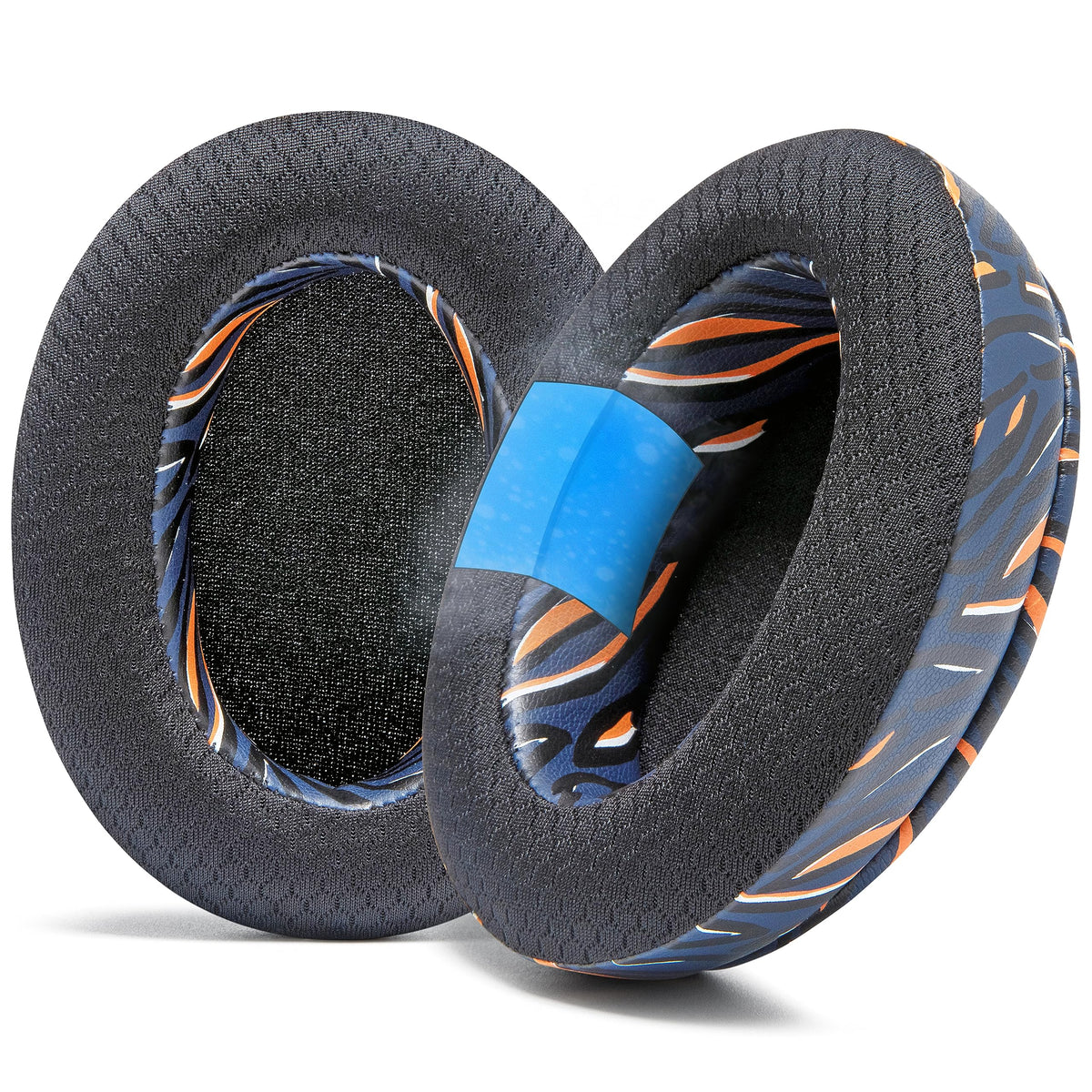 WC FreeZe front view on Arctis Nova showing navy tiger look and improved comfort