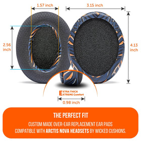WC FreeZe installed on Arctis Nova headset demonstrating secure fit and comfort