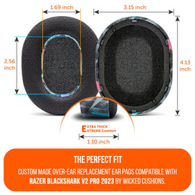 WC FreeZe Blackshark 2023 PU leather and sports fabric increase durability and airflow