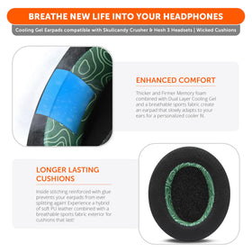 WC FreeZe mounted on Skullcandy Crusher headphones for restored comfort