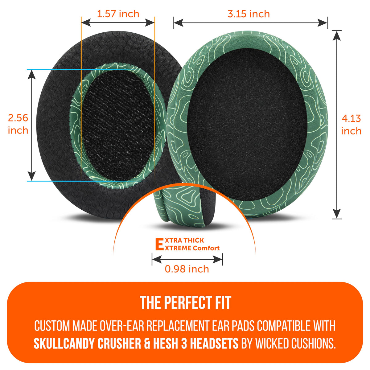 WC FreeZe side profile highlighting extra-thick memory foam comfort