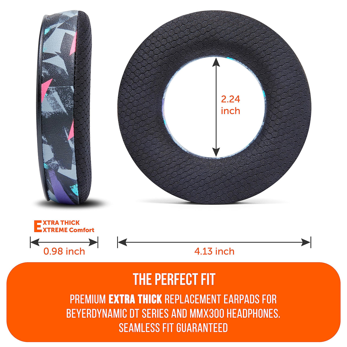 WC Freeze DT1770 earpads delivering a snug, cooler fit