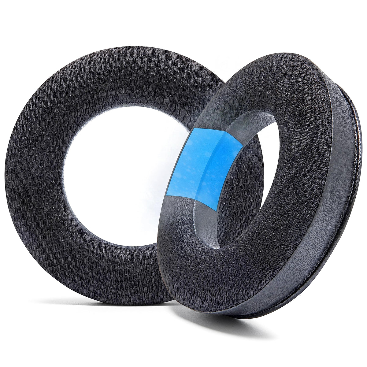 WC Freeze DT770 ear pads worn on headphones showing cooling comfort during long sessions.