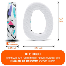 Thick earpad padding creates space inside the cup.