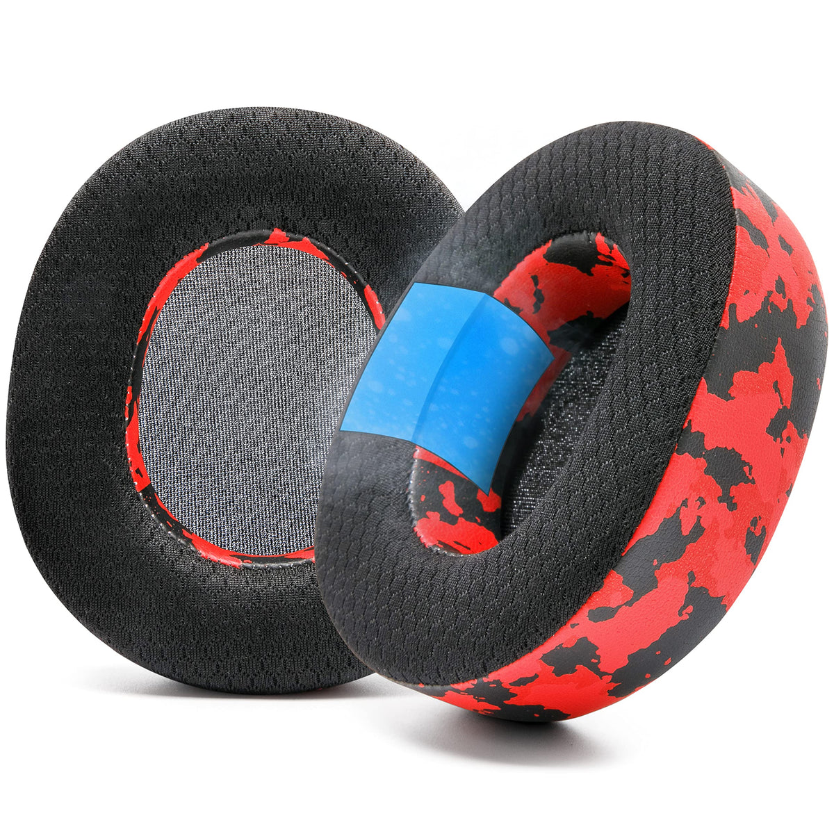 WC Freeze front view red camo earpad shows style and comfort