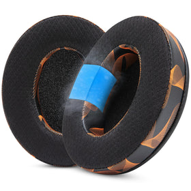 WC front packaging showing replacement earpads and model compatibility, clear benefits