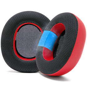 WC Freeze front view on headset showing red earpad and improved comfort