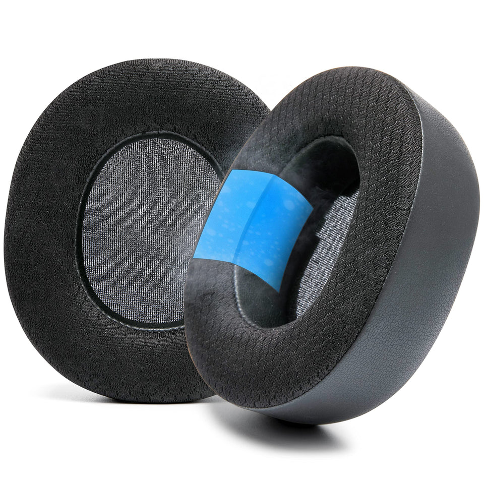WC front view of earpads showing overall shape and fit benefit