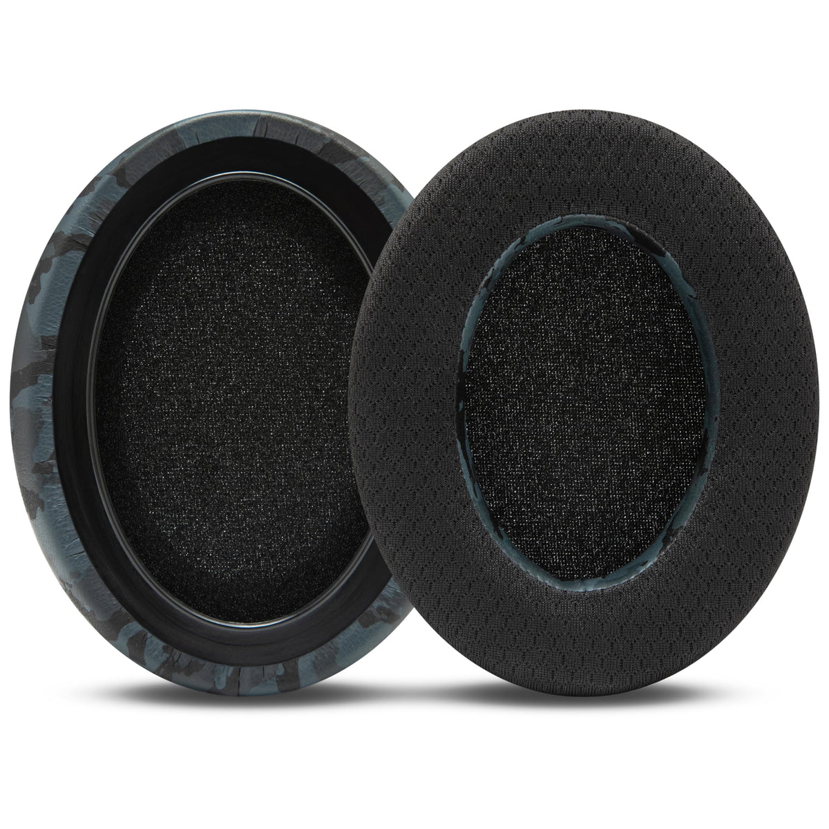 WC earpads next to ruler showing accurate sizing for compatible Sennheiser models