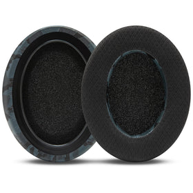 WC earpads next to ruler showing accurate sizing for compatible Sennheiser models