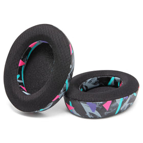 WC earpad next to ruler showing accurate size and compatibility benefit