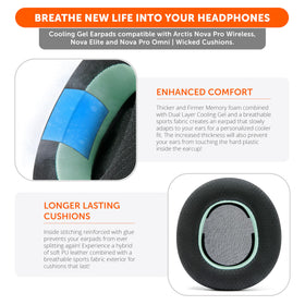 WC FreeZe installed on Arctis Nova Pro Wireless showing improved comfort
